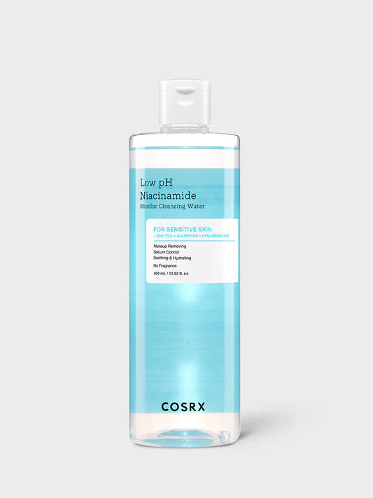 COSRX Low pH Niacinamide Micellar Cleansing Water – Korean micellar water for sensitive skin