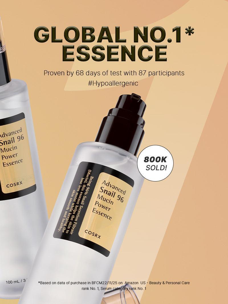 COSRX best sellers – Advanced Snail 96 Mucin Power Essence, global No.1 essence