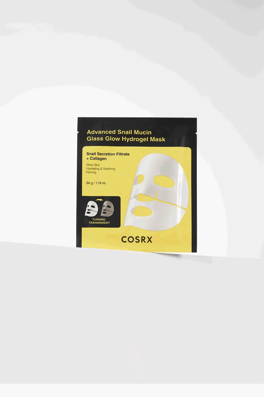 COSRX Advanced Snail Mucin Glass Glow Hydrogel Mask single pouch