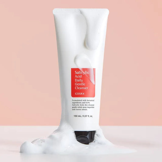 COSRX Salicylic Acid Daily Gentle Cleanser 150ml tube with foam – acne face wash
