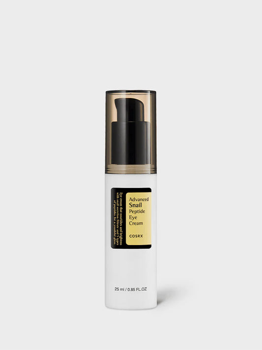 COSRX Advanced Snail Peptide Eye Cream 25ml pump bottle – snail mucin and peptide eye cream