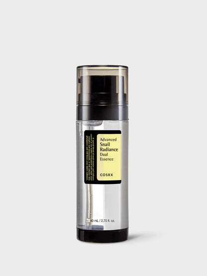 COSRX Advanced Snail Radiance Dual Essence 80ml bottle – snail mucin and niacinamide essence