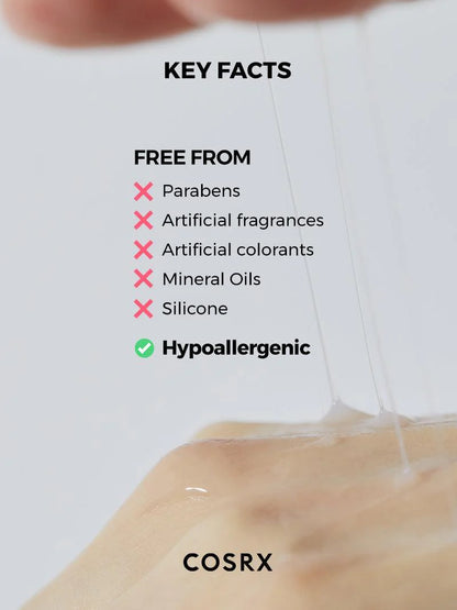 COSRX Snail Radiance Dual Essence key facts – free from parabens, artificial colorants and silicone