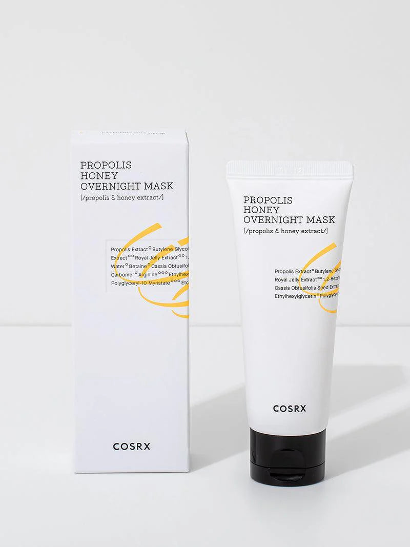 COSRX Full Fit Propolis Honey Overnight Mask box – Korean sleeping mask for glowing skin