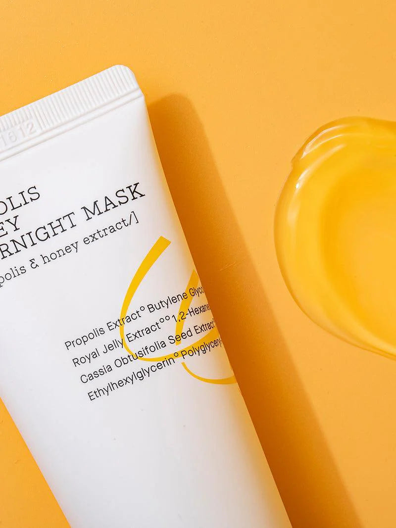 COSRX Full Fit Propolis Honey Overnight Mask close-up with propolis and honey extract