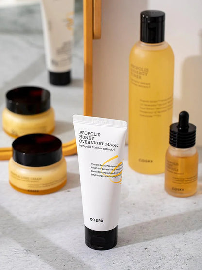 COSRX Full Fit Propolis collection – honey overnight mask, light ampoule, cream and toner