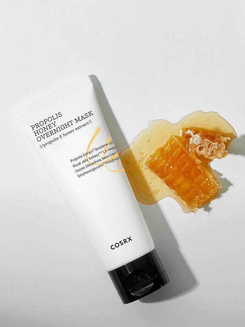COSRX Full Fit Propolis Honey Overnight Mask with honeycomb