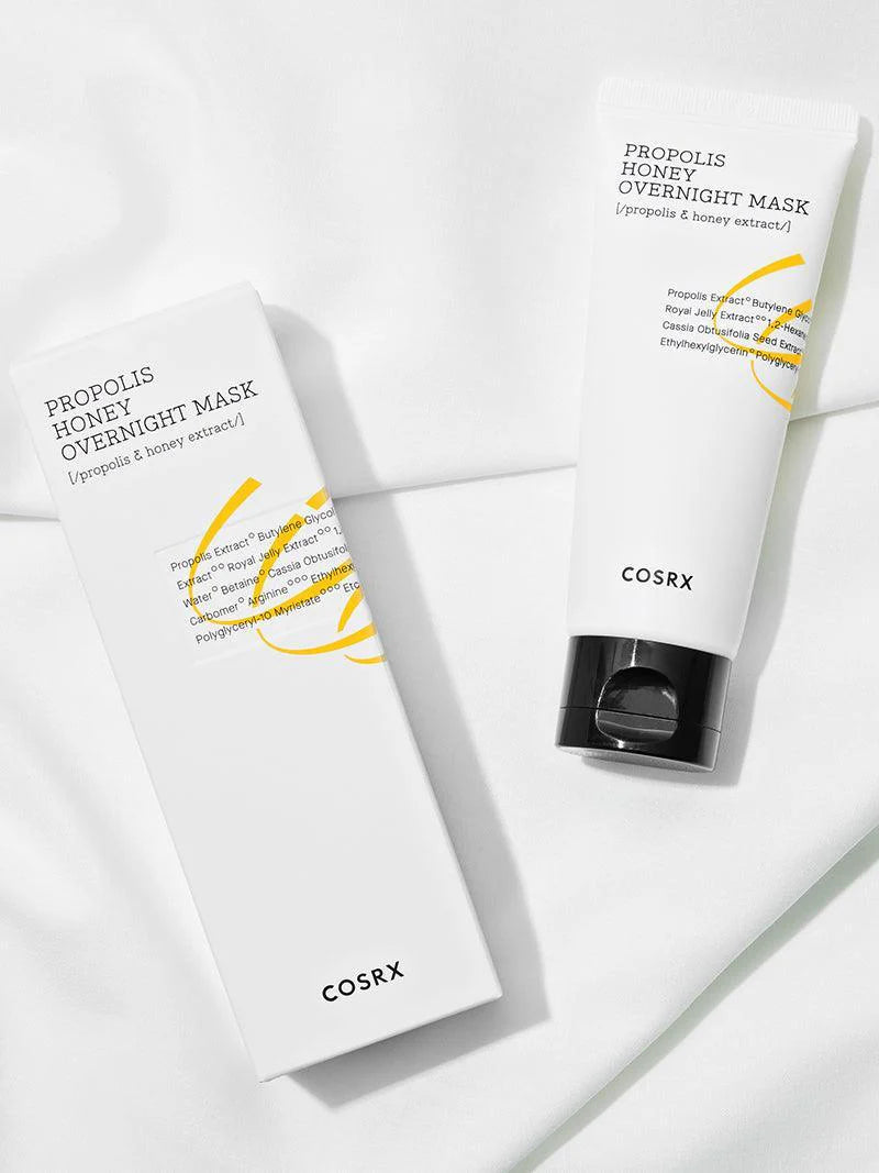 COSRX Full Fit Propolis Honey Overnight Mask tube and box