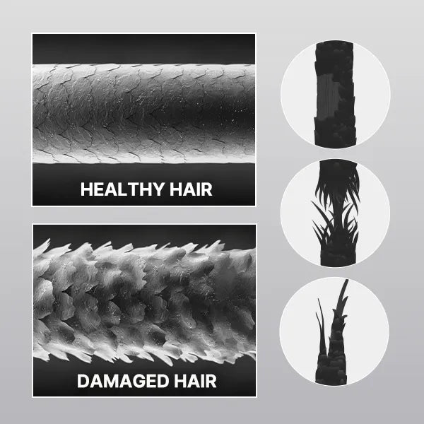 Hair damage from UV, heat and chemical treatments