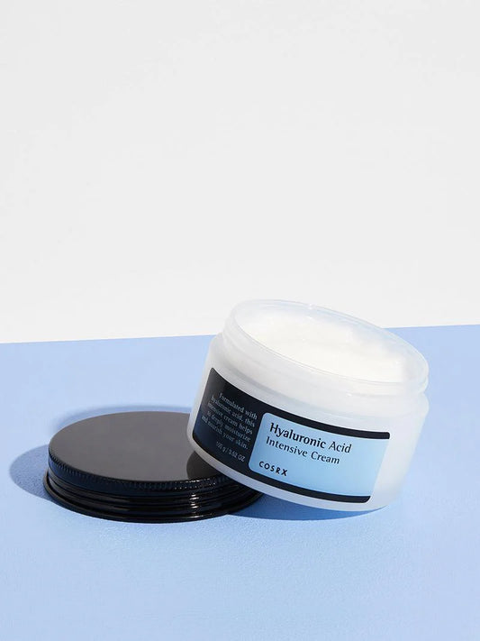 COSRX Hyaluronic Acid Intensive Cream open jar – hyaluronic acid face cream