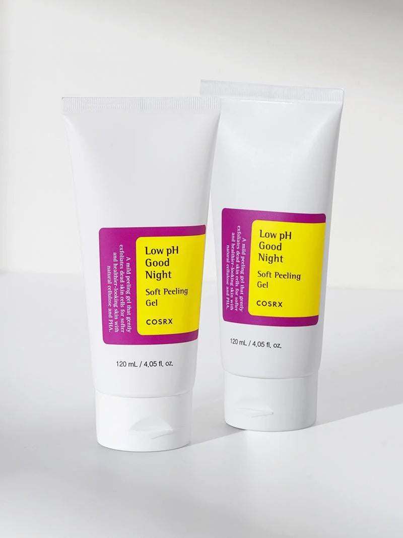 COSRX Low pH Goodnight Soft Peeling Gel two tubes – Korean exfoliator for smooth skin