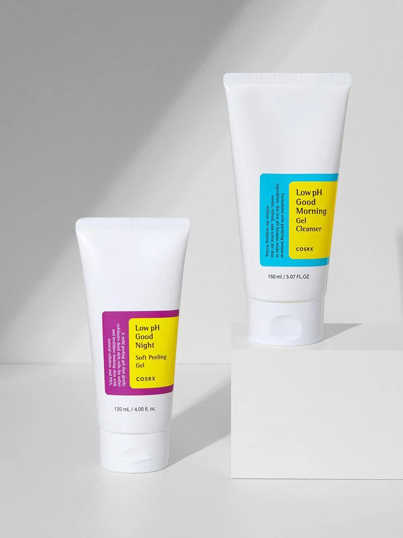 COSRX Low pH Cleansing Duo tubes – gentle Korean cleanser and exfoliator