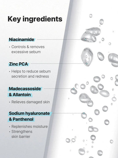 COSRX Niacinamide Micellar Cleansing Water key ingredients – niacinamide, zinc PCA, allantoin, panthenol