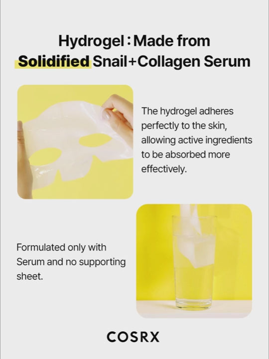 Advanced Snail Mucin Glass Glow Hydrogel Mask